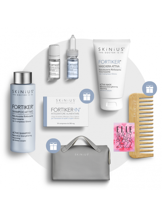 FORTIKER® Complete kit è il protocollo mirato e specifico per il benessere del capello.