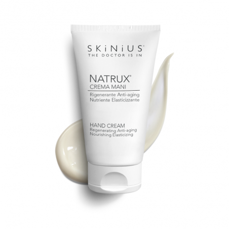 Natrux è la crema mani di skinius rigenerante anti-aging, idratante e nutriente