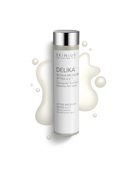 Delika®, l'acqua micellare di Skinius che strucca senza bisogno di risciacquo, adatta alle pelli sensibili